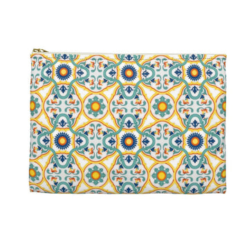 Capri Tiles Accessory Pouch - AMALFITANA STORE